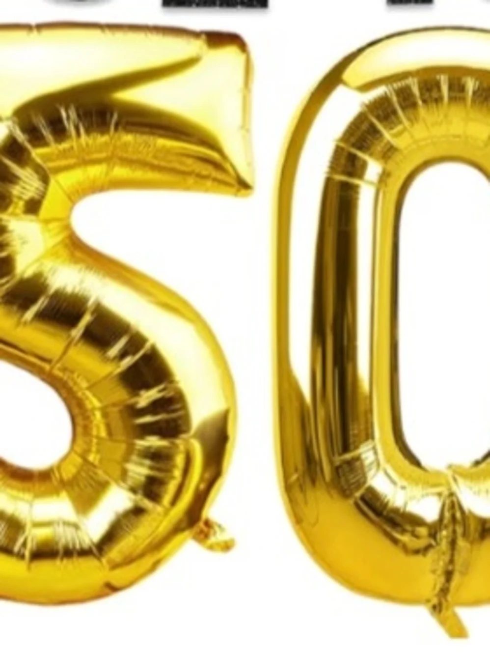 Gold 50th Party Balloon & Decor Set